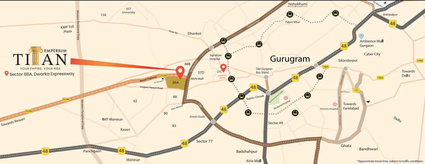 Society Location Map